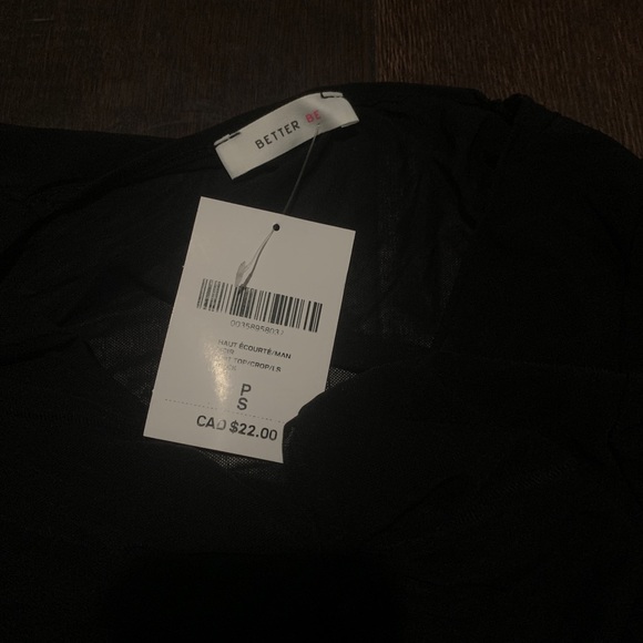 BNWT  mesh runched crop top - Picture 3 of 3
